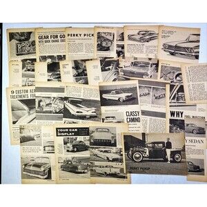 Ephemera 22 Cut Out Pages pictures articles from Custom Rodder May 1961 Vtg